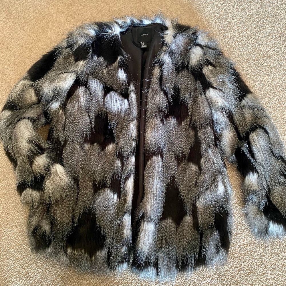 Forever 21 Faux Fur Coat